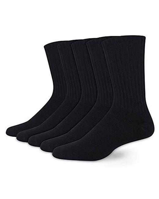 Dockers Mens 3 Pack Cushion Comfort Non Binding Basic Cotton Crew Socks Big & Tall 