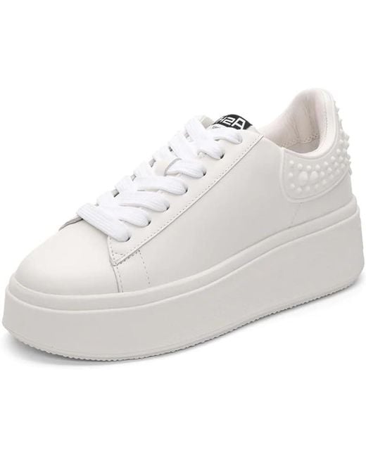 Ash Moby Rubber Women's Fion Sneakers - Breathable, Durable, And Stylish With A Versatile Sole For Everyday Wear, White/white