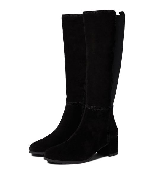Naturalizer Leather Brent Knee High Boot in Black Suede (Black) - Save ...
