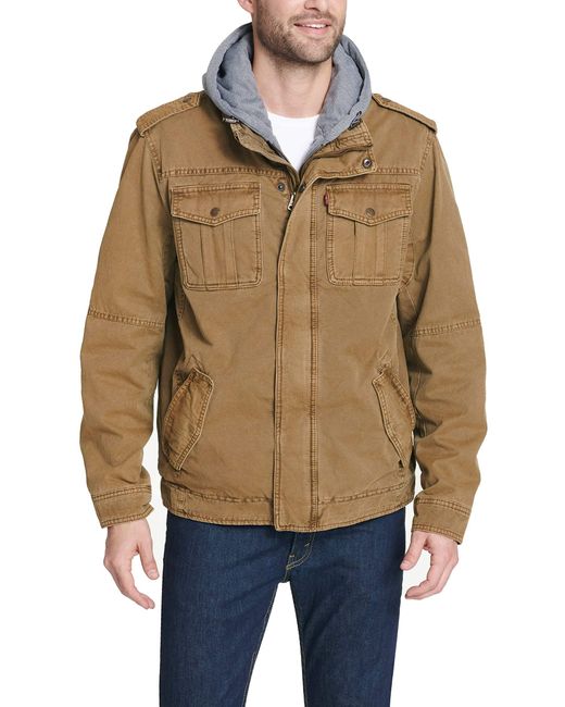 Levi's Cotton Four-pocket Hooded Jacket 