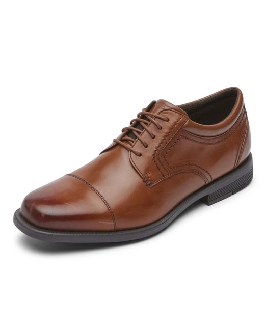 Rockport Brown Isaac Cap Toe Oxford for men