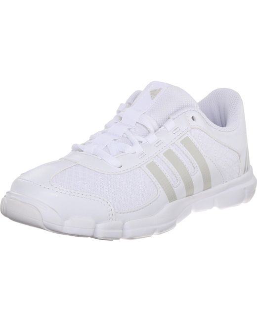 adidas Synthetic Womens Triple Cheer Cross Trainer in White/Metallic