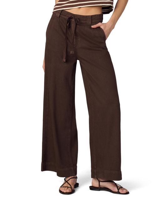Joe's Jeans Brown Jeans The Addison Wide Leg Pant