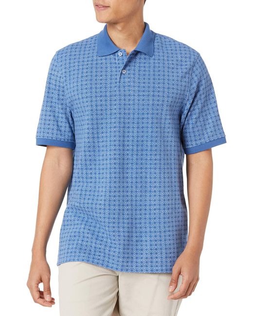 Amazon Essentials Regularfit Cotton Pique Polo Shirt in Blue for Men