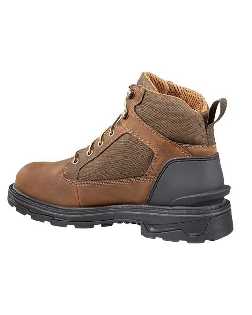 Carhartt Brown Ironwood Waterproof Work Boots For Men - 6-inch, Reinforced Oil-tanned Leather With Breathable Membrane, Eh & for men