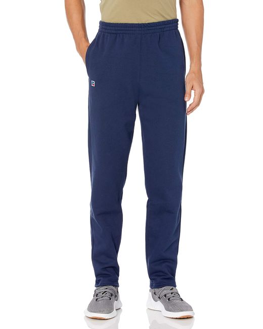 Russell Athletic Mens Cotton Rich 2.0 Premium Fleece Sweatpants in Navy ...