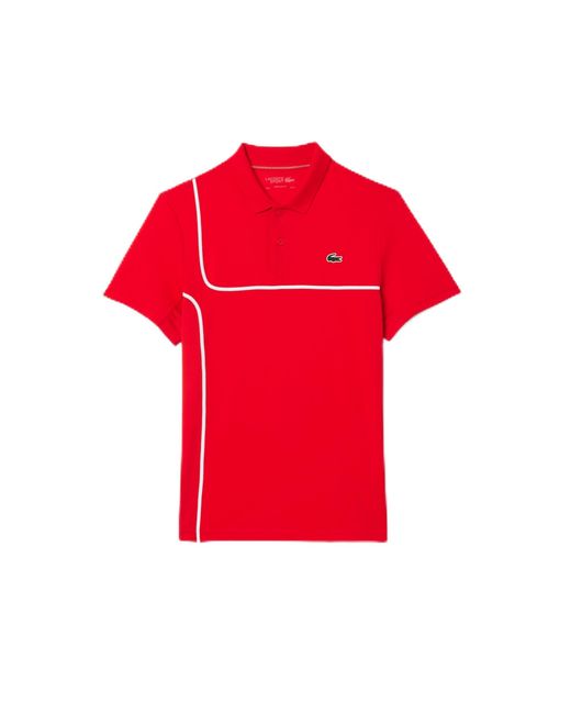 Lacoste Red Short Sleeve Regular Fit Tennis Polo for men