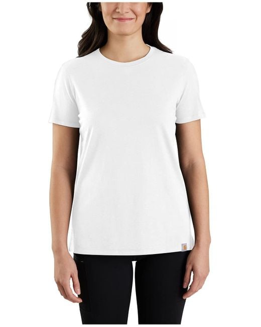 Carhartt White Plus Size Relaxed Fit Lightweight Short-sleeve Crewneck T-shirt