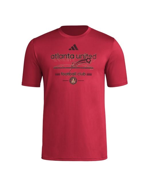 Adidas Red Standard Fc Vintage World Pre-game Short Sleeve T-shirt for men
