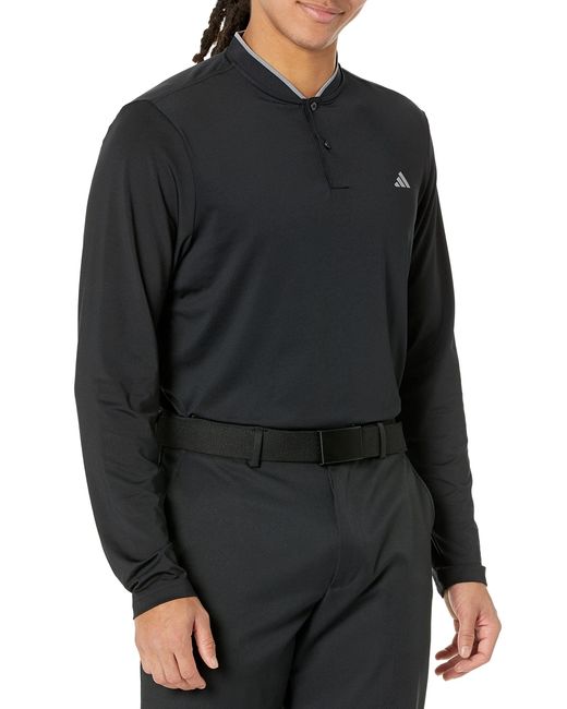Adidas Black Golf S Long Sleeve Polo Shirt for men