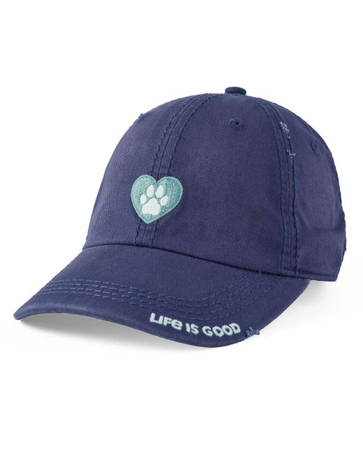 Life Is Good. Blue Animal Heart Chill Cap