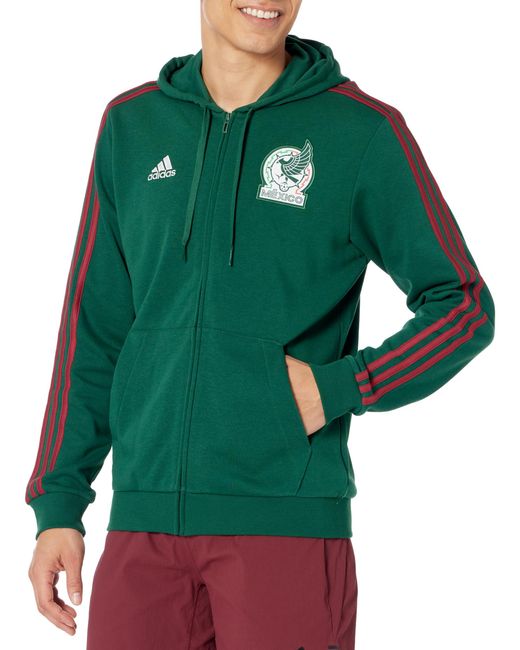 Adidas Green Mexico Alphaskin Full-zip Hoodie for men
