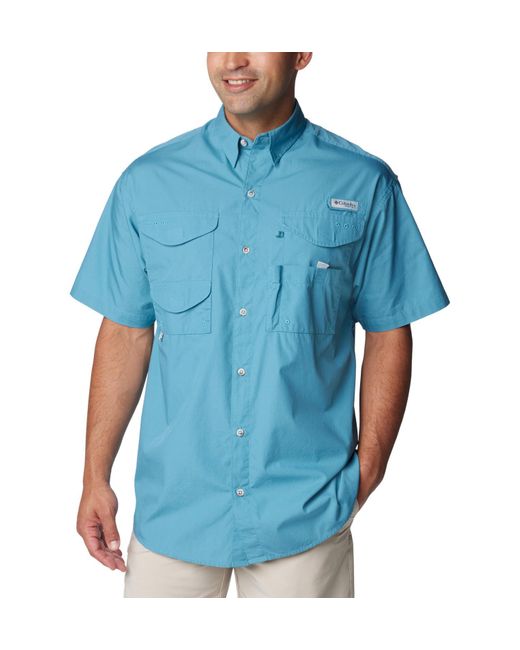 Columbia Blue Bonehead Short Sleeve Shirt for men