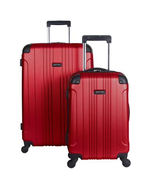 Kenneth Cole Reaction Red Out Of Bounds Lightweight Durable Hardshell 4-wheel Spinner Cabin Size Travel Suitcase