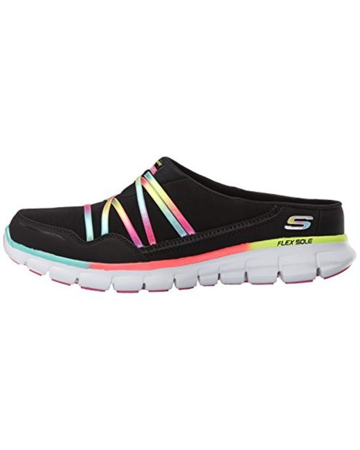 Skechers Sport Air Streamer Slip-on Mule in Black - Lyst