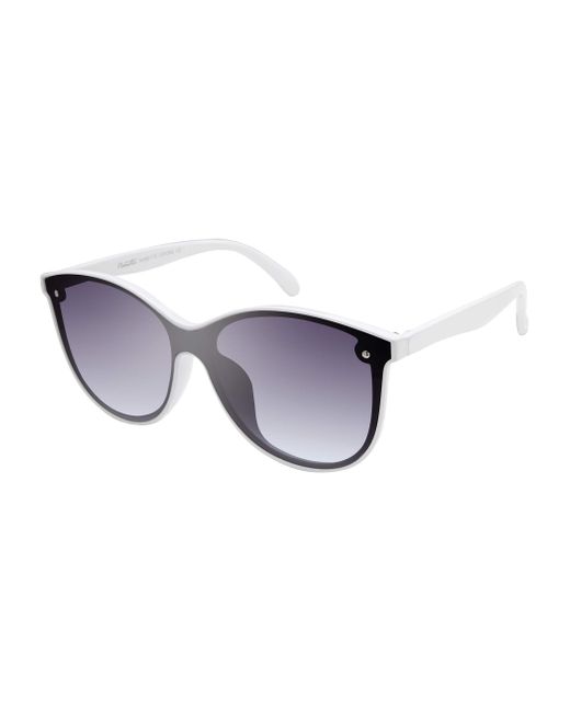 Nanette Lepore White Nn268 Shield Uv Protective Rectangular Sunglasses. Fashionable Gifts For