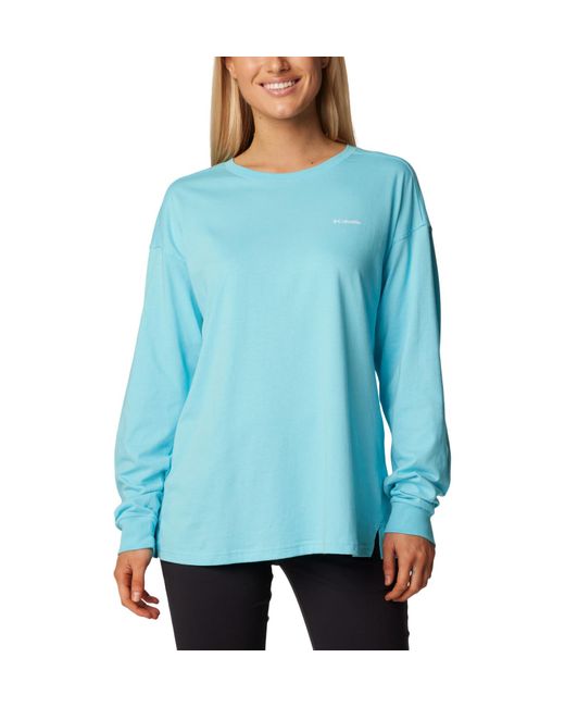Columbia Blue North Cascades Branded Long Sleeve Crew