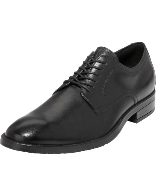 Cole Haan Men's Black Modern Essentials Plain Toe Oxfords