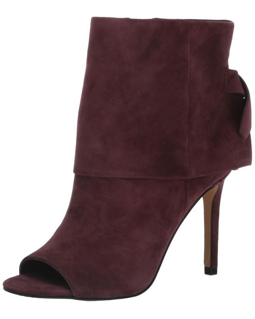 Vince Camuto Purple Amesha Open Toe Bootie Ankle Boot