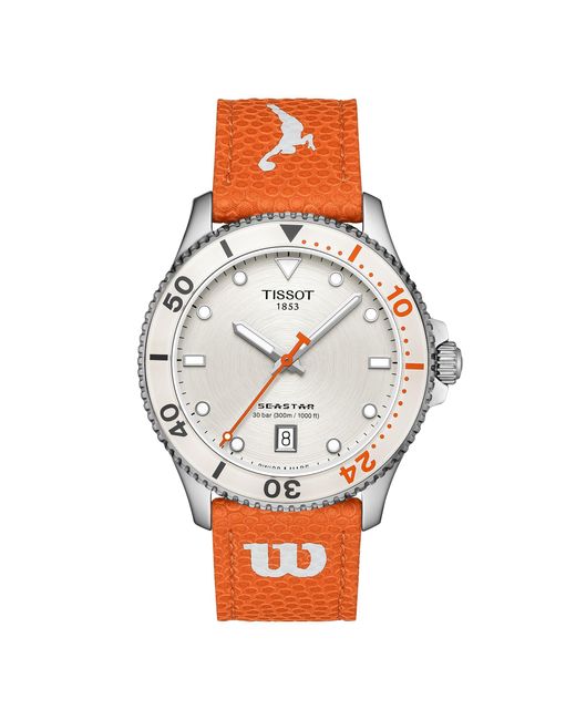 Tissot Gray S Seastar Wilson Wnba 316l Stainless Steel Case Quartz Watch