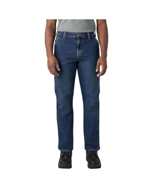 Dickies Blue Flex Relaxed Fit Carpenter Jeans for men