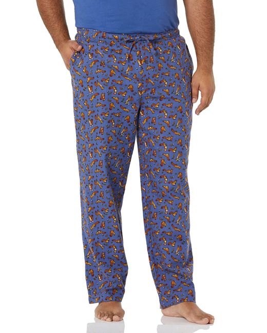 Pantaloni del Pigiama in Flanella di Amazon Essentials in Blue da Uomo