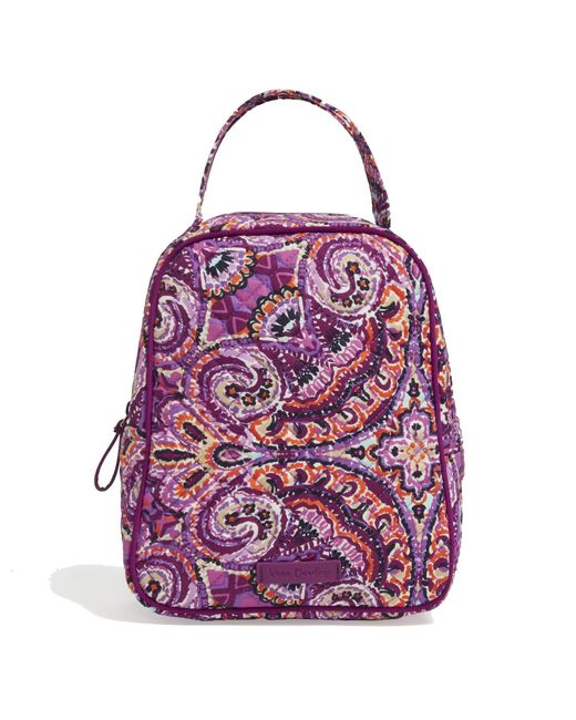 vera bradley purple lunch bag