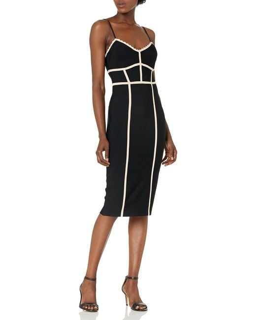 bcbg yellow bodycon dress