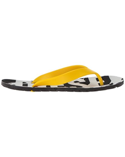 diesel splish flip flops white