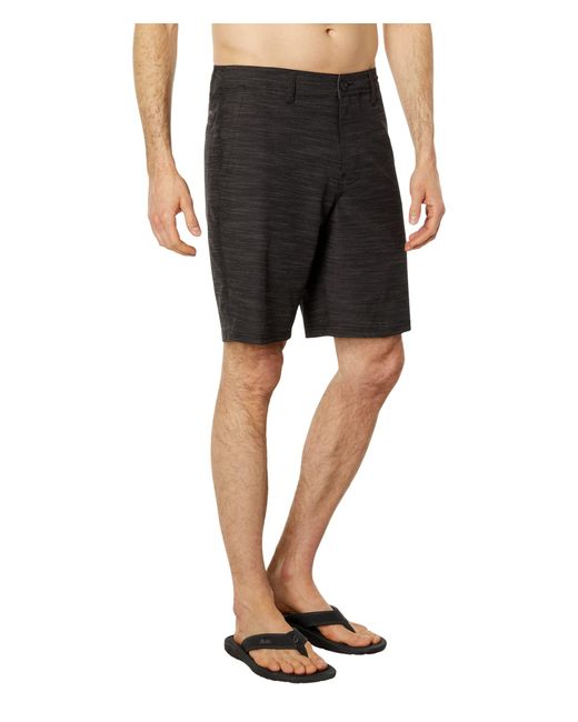 O'neill Sportswear Black S Reserve Slub 20 Hybrid Shorts for men