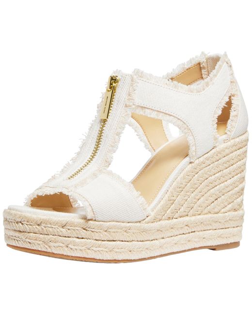 Michael Kors Metallic Berkley Mid Wedge Shoes, Synthetic
