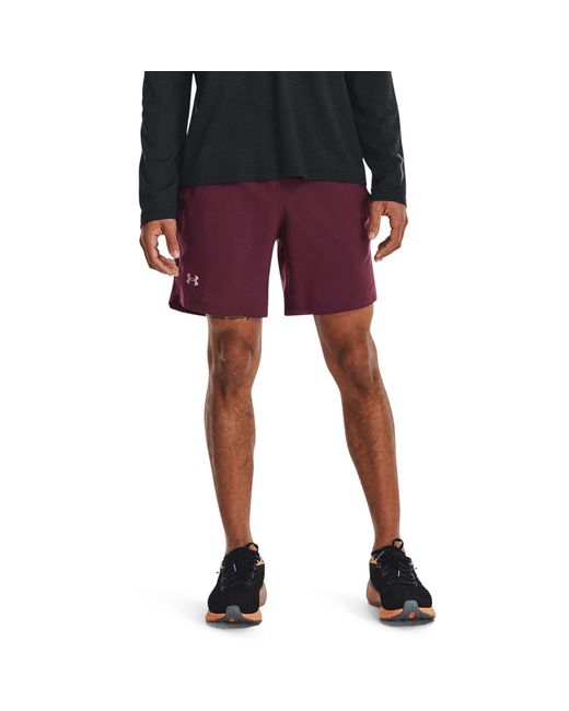 Under Armour Red Ua Launch Run 7 Shorts for men