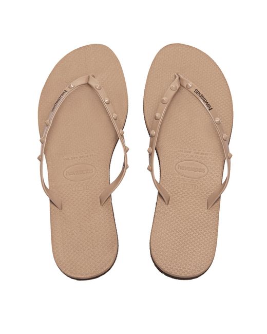 Havaianas Natural Spikes Summer Sandals For - Rose