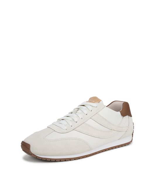Vince S Oasis Runner-m Sneaker Pebble White/elmwood Leather 13 M for men
