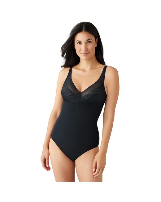 Wacoal Black Elevated Allure Wirefree Shaping Bodysuit