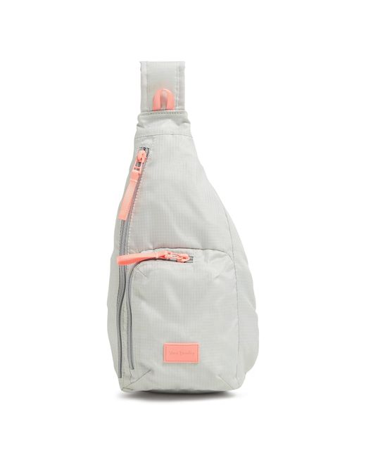Vera Bradley White Ripstop Mini Sling Backpack