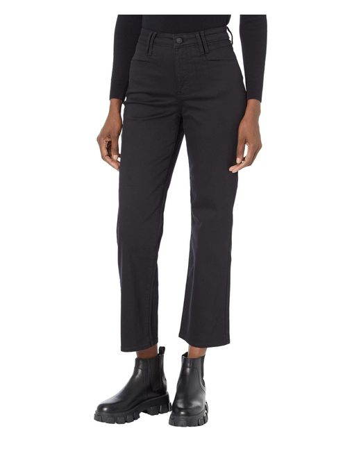 NYDJ Black Bailey Relaxed Straight Ankle Square Pockets