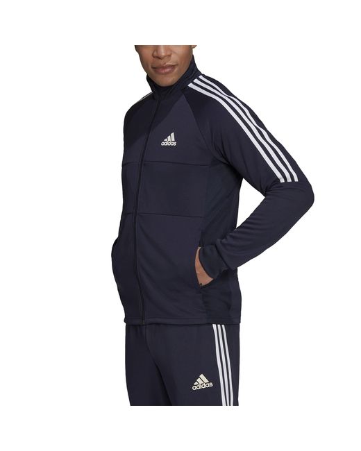adidas Aeroready Sereno Cut 3stripes Slim Track Top in Blue for Men Lyst