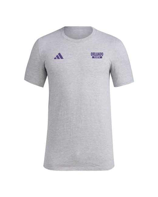 Adidas Gray Standard Local Warp Pre-game Short Sleeve T-shirt for men