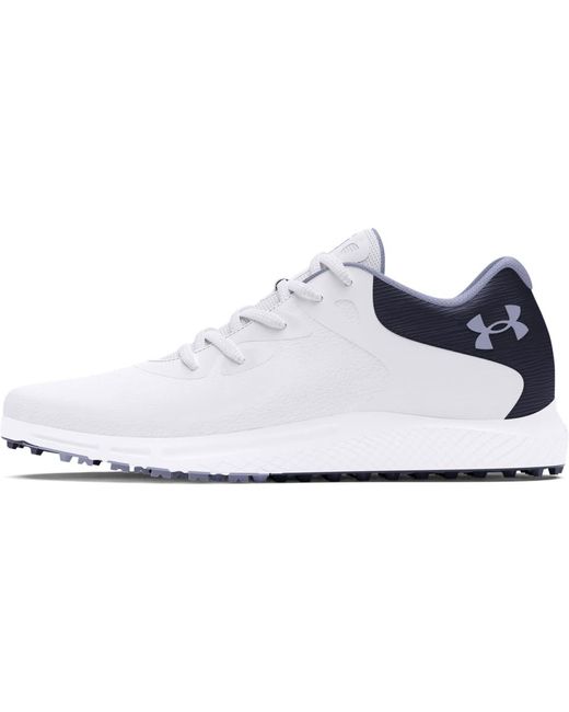 Under Armour White Charged Breathe 2 Spikeless Cleat,