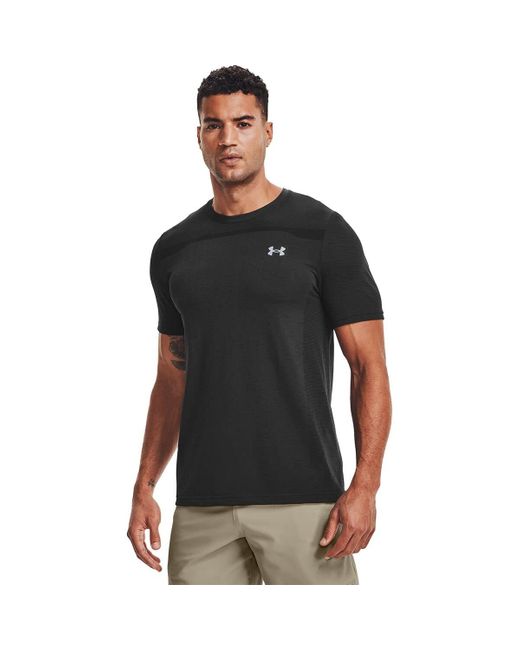 Under Armour Black Seamless Short-sleeve Shirt for men