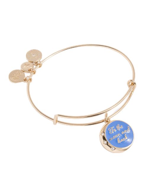 ALEX AND ANI Blue Aa843424sg:to The Moon And Back Ewb