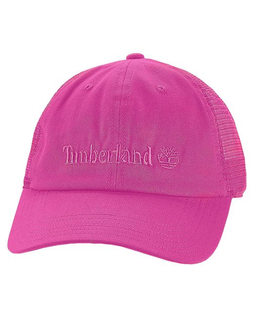 Timberland Pink Logo Trucker Cap