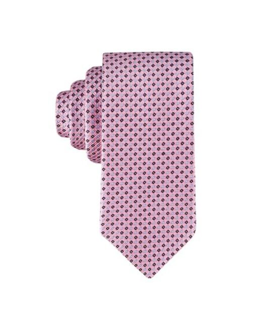 Tommy Hilfiger Purple Core Micro Dot Tie for men