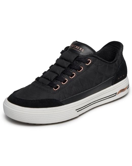 Skechers Black Arch Fit Arcade-cuddle Steps Hands Free Slip-ins Sneaker