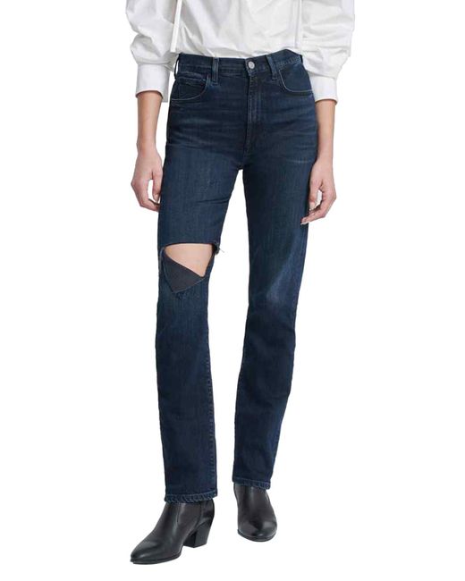 7 For All Mankind Blue Easy Slim Pants