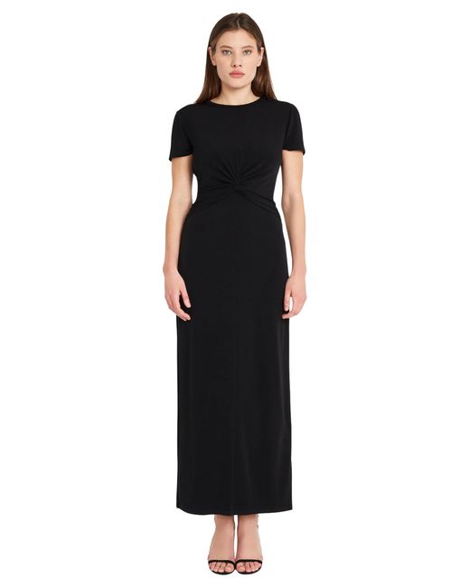 Donna Morgan Black Twist Detail Maxi Cocktail & Wedding Guest | Casual Dresses For