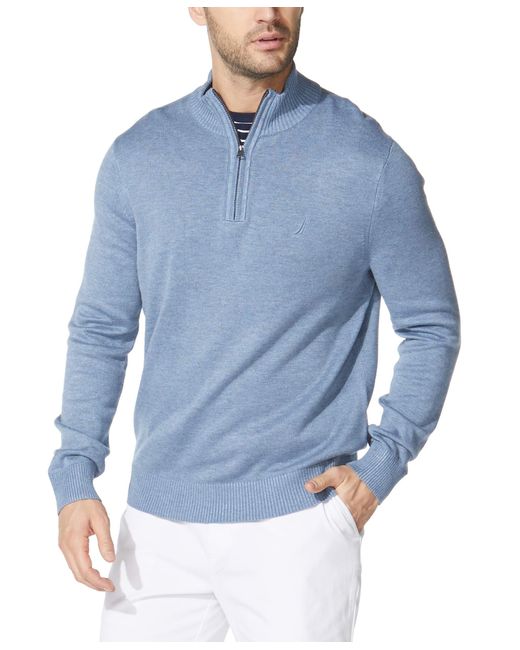 Pull Quarter Zip pour Sweater Nautica pour homme en coloris Blue