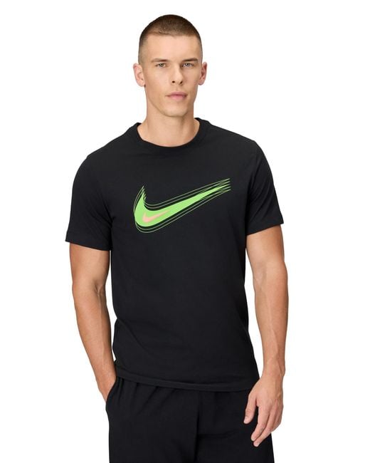 Nike Black Sportswear T-shirt Swoosh for men