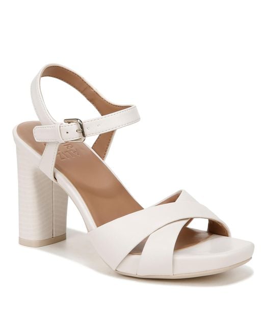 Naturalizer Natural S Morgan Ankle Strap Dress Sandal Warm White 11 W